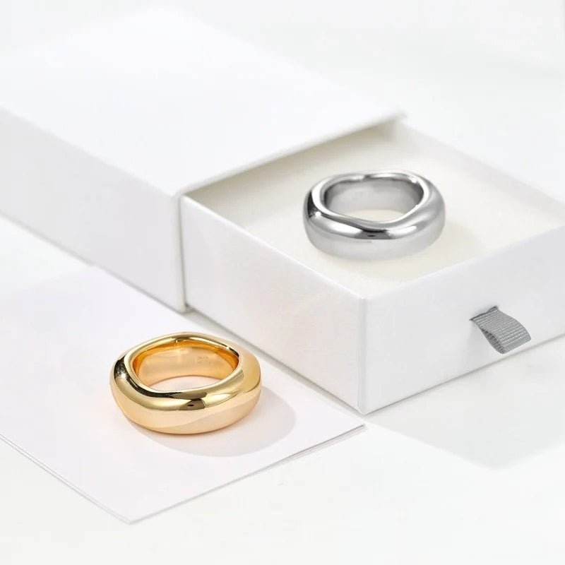 Minimal High - Polish Classic Band Ring - floysun