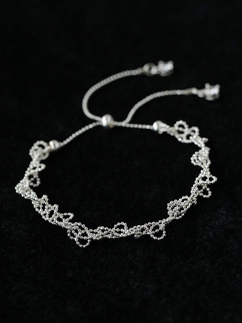Minimal Lace Hollow Adjustable Pull Bracelet - floysun