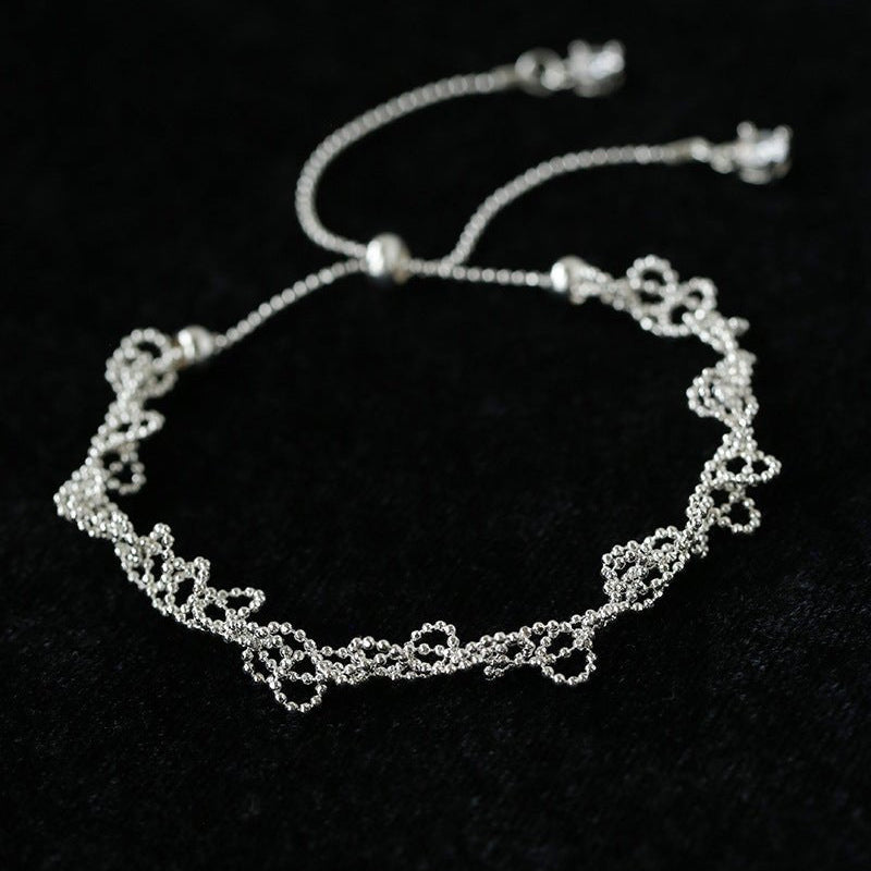Minimal Lace Hollow Adjustable Pull Bracelet - floysun