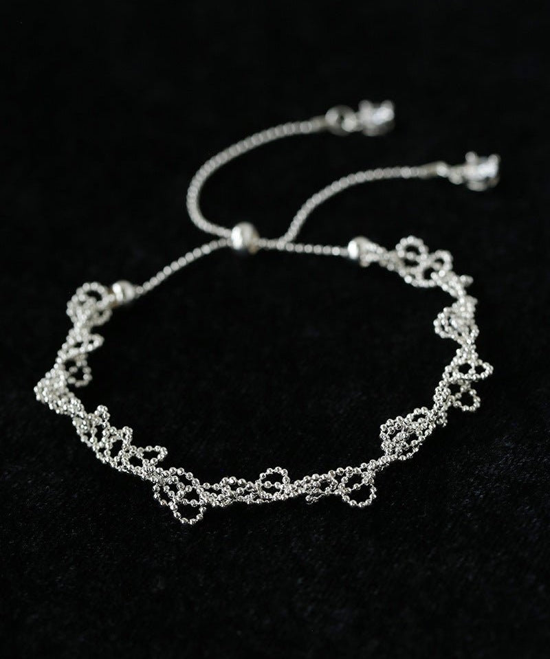 Minimal Lace Hollow Adjustable Pull Bracelet - floysun