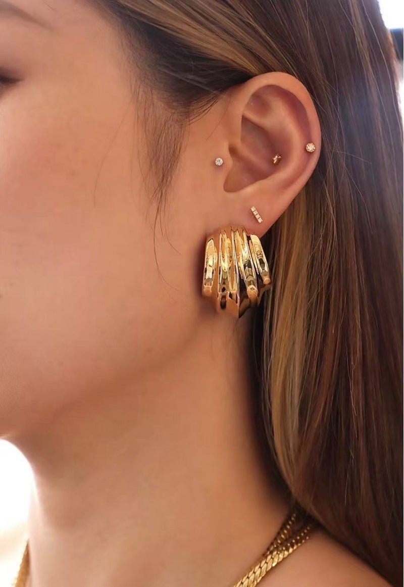 Minimal Line Earrings - floysun