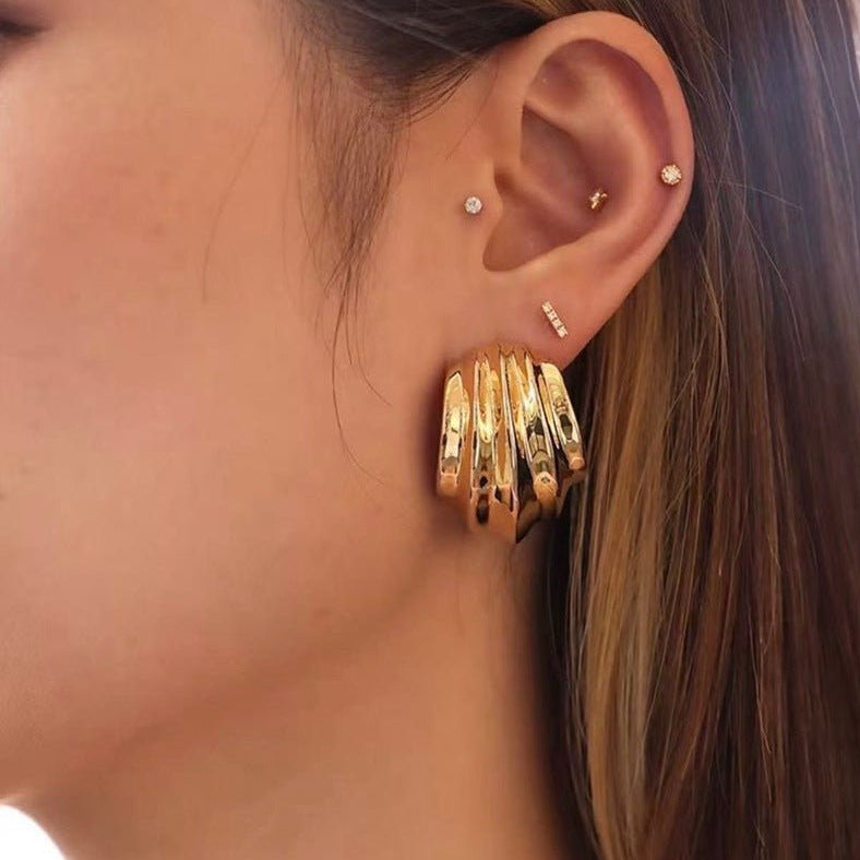 Minimal Line Earrings - floysun