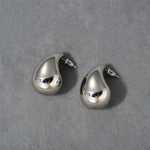 Minimal Sculptural C - Shape Teardrop Stud Earrings - floysun