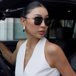 Minimal Sculptural C - Shape Teardrop Stud Earrings - floysun