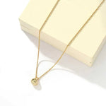 Minimal Solid Teardrop Pendant Chain Necklace - floysun