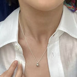 Minimal Solid Teardrop Pendant Chain Necklace - floysun