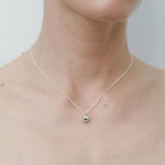 Minimal Solid Teardrop Pendant Chain Necklace - floysun