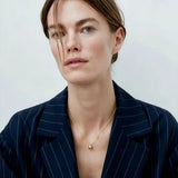 Minimal Solid Teardrop Pendant Chain Necklace - floysun
