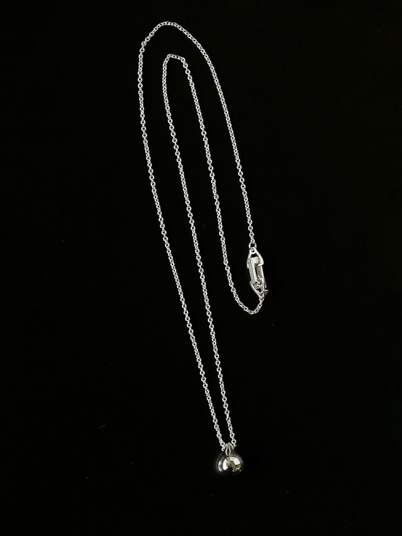 Minimal Solid Teardrop Pendant Chain Necklace - floysun