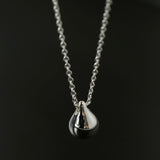 Minimal Solid Teardrop Pendant Chain Necklace - floysun