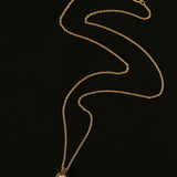 Minimal Solid Teardrop Pendant Chain Necklace - floysun