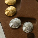 Minimal Spiral Textured Stud Earrings - floysun
