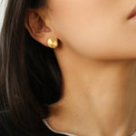 Minimal Spiral Textured Stud Earrings - floysun