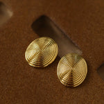 Minimal Spiral Textured Stud Earrings - floysun