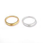 Minimal Sterling Silver Band Ring - floysun