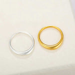 Minimal Sterling Silver Band Ring - floysun