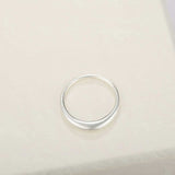 Minimal Sterling Silver Band Ring - floysun