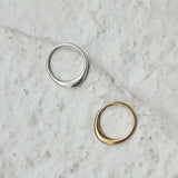 Minimal Sterling Silver Band Ring - floysun