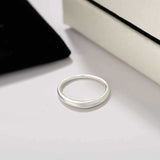 Minimal Sterling Silver Band Ring - floysun