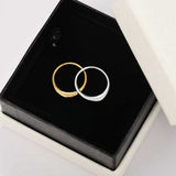 Minimal Sterling Silver Band Ring - floysun