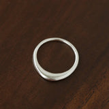 Minimal Sterling Silver Band Ring - floysun