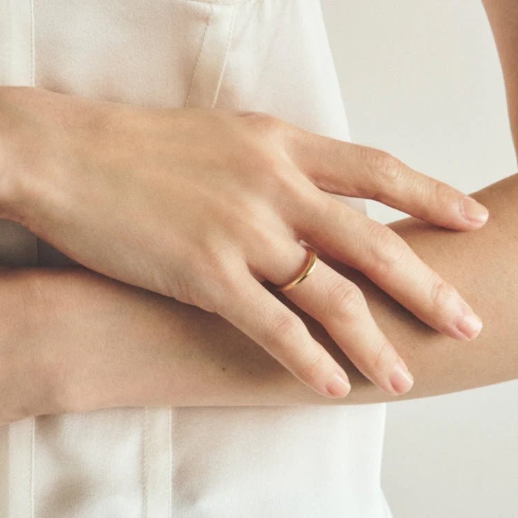 Minimal Sterling Silver Band Ring - floysun
