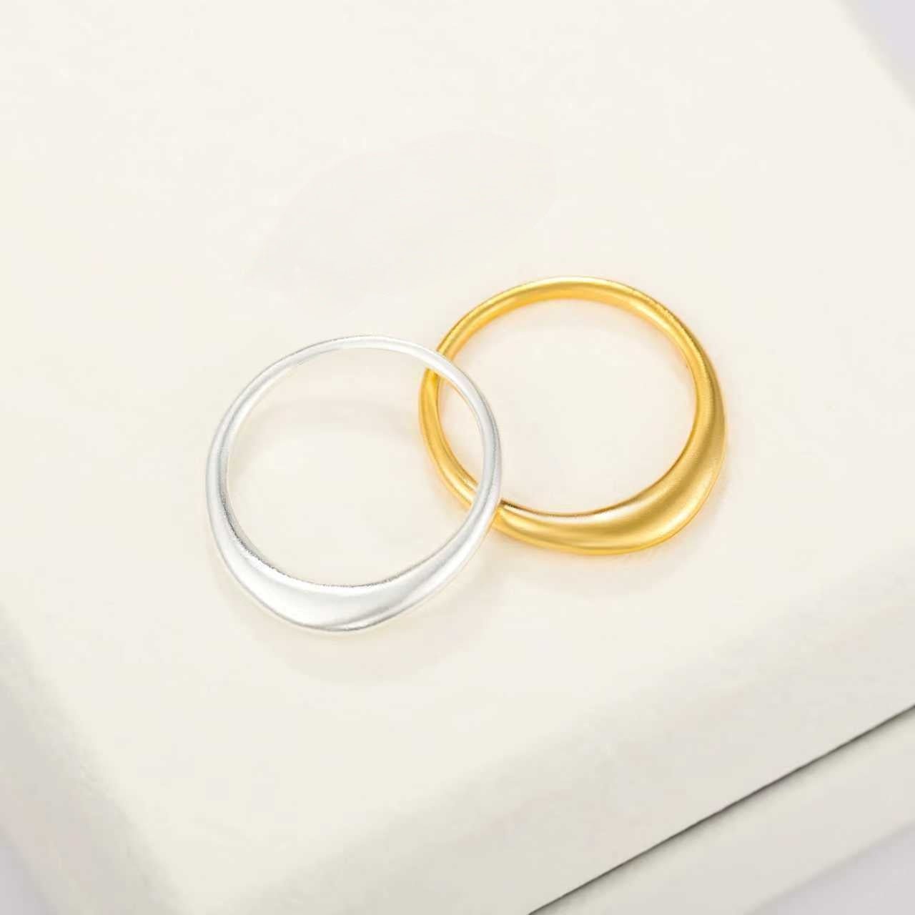Minimal Sterling Silver Band Ring - floysun