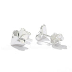 Minimalist 3D Heart Stud Earrings - Sleek 925 Sterling Silver Daily Studs - floysun