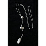 Minimalist Brushed Silver Bead Adjustable Y-Necklace - floysun