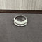 Minimalist Chocolate Enamel Double - Band Ring – Brown & White - floysun