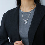 Minimalist Clear Glass Pendant Necklace - floysun