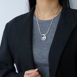 Minimalist Clear Glass Pendant Necklace - floysun