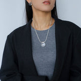 Minimalist Clear Glass Pendant Necklace - floysun