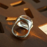Minimalist Clear Glass Ring - floysun
