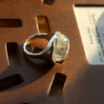 Minimalist Clear Glass Ring - floysun