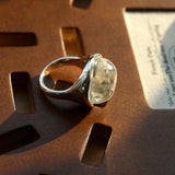 Minimalist Clear Glass Ring - floysun