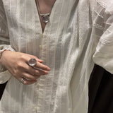 Minimalist Clear Glass Ring - floysun