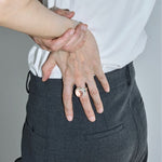 Minimalist Clear Glass Ring - floysun