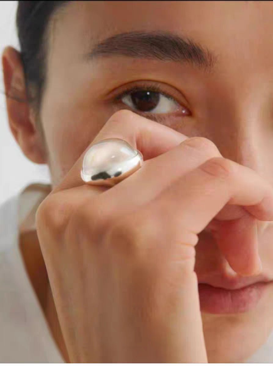 Minimalist Clear Glass Ring - floysun