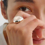 Minimalist Clear Glass Ring - floysun