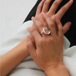 Minimalist Clear Glass Ring - floysun