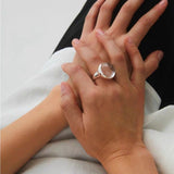Minimalist Clear Glass Ring - floysun