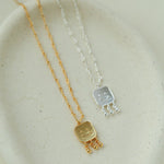 Minimalist Emotion Square Smiley Pendant Necklace - floysun