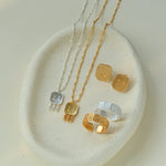 Minimalist Emotion Square Smiley Pendant Necklace - floysun