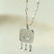 Minimalist Emotion Square Smiley Pendant Necklace - floysun