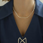 Minimalist Faceted Clear Quartz & Freshwater Pearl Beaded Necklace - floysun