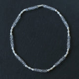 Minimalist Faceted Clear Quartz & Freshwater Pearl Beaded Necklace - floysun
