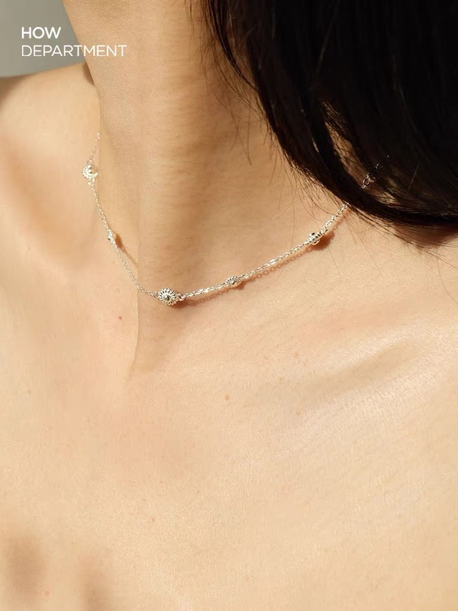 Minimalist Floral Motif Necklace - floysun