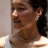 Minimalist Four - Leaf Clover Herringbone Chain Necklace - Sleek S925 Sterling Silver Liquid Snake Chain - floysun