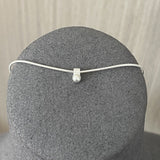 Minimalist Frosted Single Silver Ball Pendant Necklace - floysun